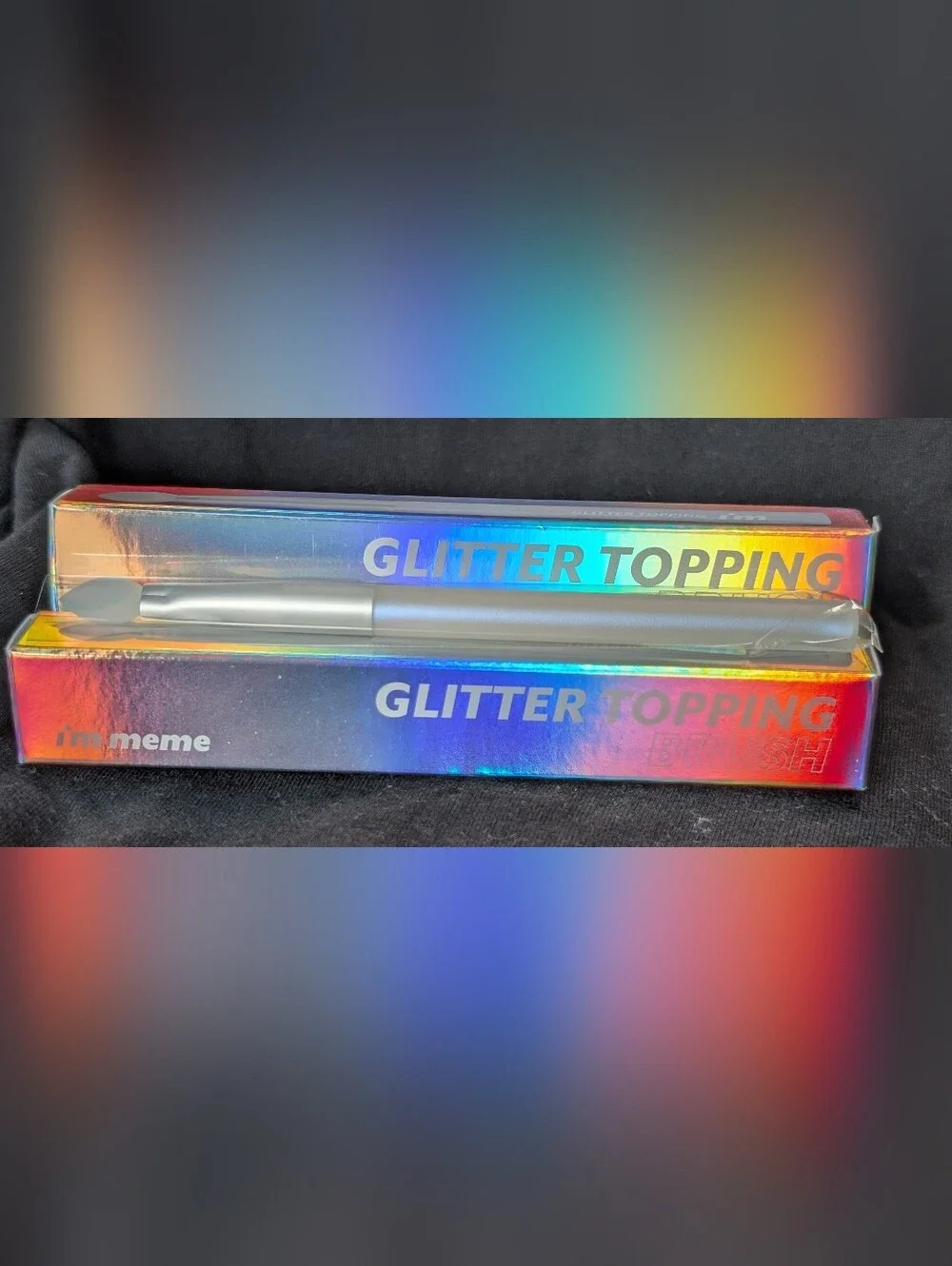 ❤️ I'm Meme Glitter Topping Brush Silicone Flat Tipped K-Beauty Korean Skincare